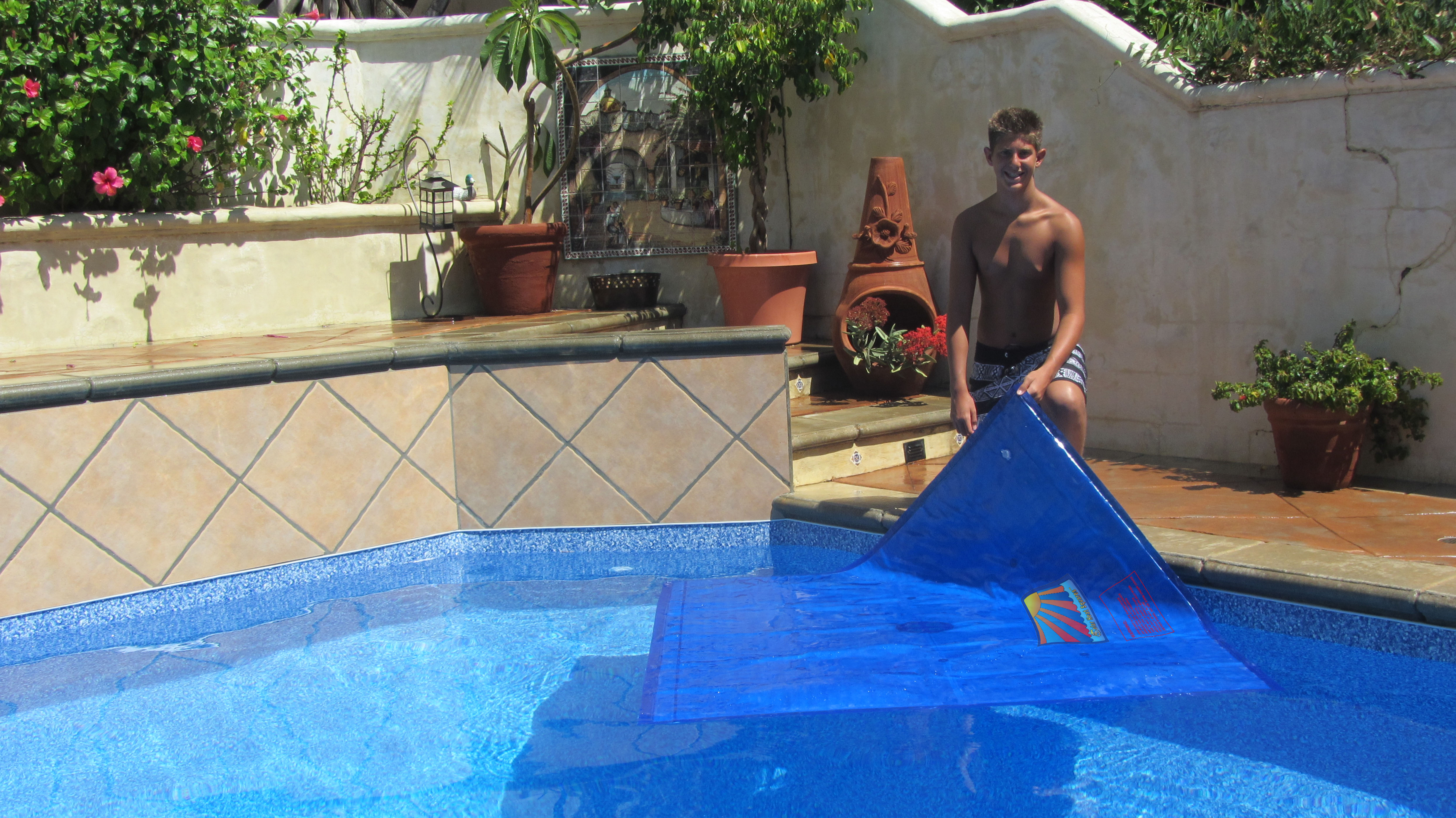 6 Pack Solid Blue NoAir Heat Squares S1254 Solar Swimming Pool Heating